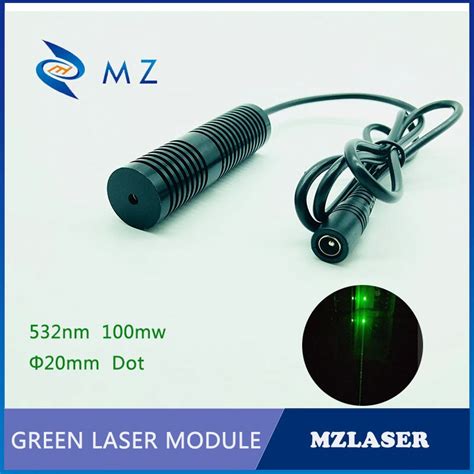 High Power Green Point Laser 532nm 100mw Laser Module BeamQus