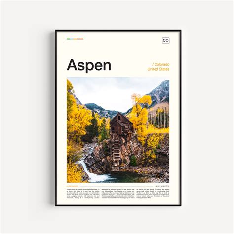 Aspen Print Aspen Poster Aspen Wall Art Aspen Art Print Etsy