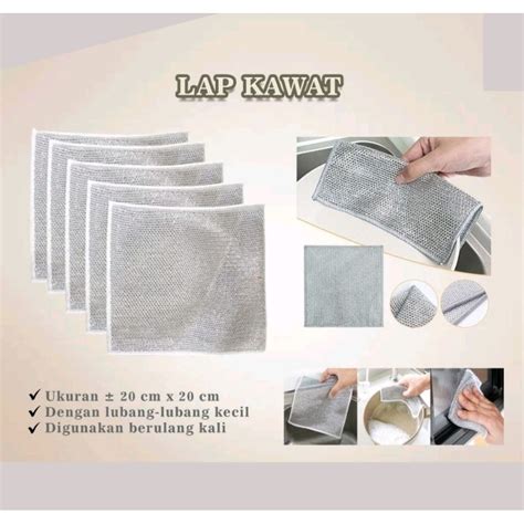 Jual Kain Lap Dapur Pembersih Noda Handuk Kawat Pencuci Piring