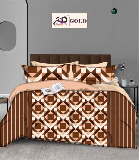 Poly Cotton Double Bed Sheet Pattern Geometric At Rs 220 Piece In Panipat