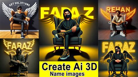 How To Create Ai 3D Name Social Media Images Bing Ai Image Generator