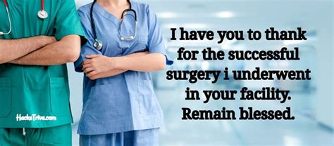 Thank You Notes To Doctors And Nurses After Surgery Words Of Comfort