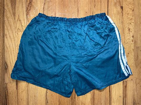 Adidas Nylon Shorts Vintage S D X Large Sprinter Shiny Satin Retro