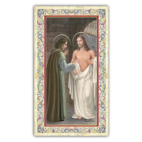 Holy Card Saint Thomas The Apostle Prayer ITA 10x5 Cm Online Sales