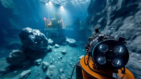 Premium Photo Deep Sea Mining An Rov Explores The Deep Sea Floor Near