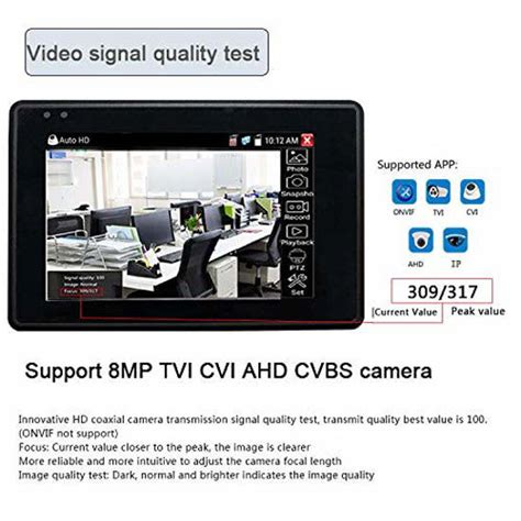 Getuscart Ip Cctv Tester In Support Upt To K Ip Camera P