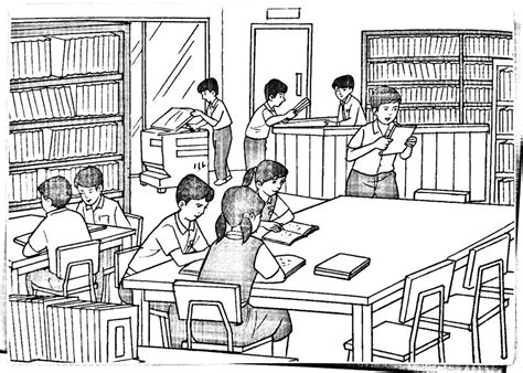 Bina ayat - Situasi di perpustakaan Diagram | Quizlet