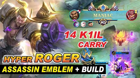 Roger Maniac Emblem Set And Best Build Assassin Hyper M Phantom