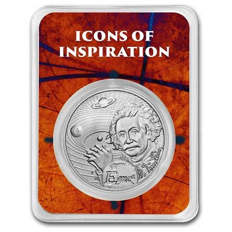 2 Dollar Icons Of Inspiration Albert Einstein Niue Island 1 Oz