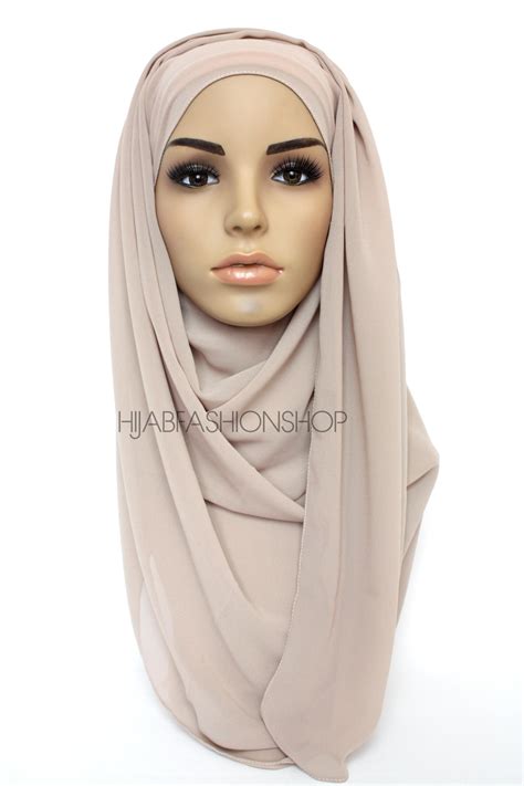 Premium Chiffon Hijab Nude Smoke HIJAB FASHION SHOP
