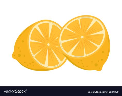 Lemon Citrus Fruit Royalty Free Vector Image Vectorstock