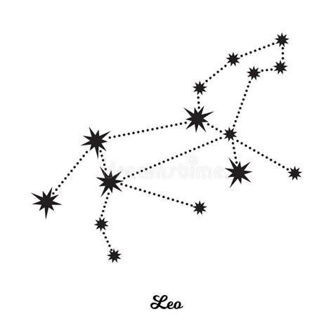 Leo Constellation Zodiac Stock Vector Illustration Of Starry 59046194