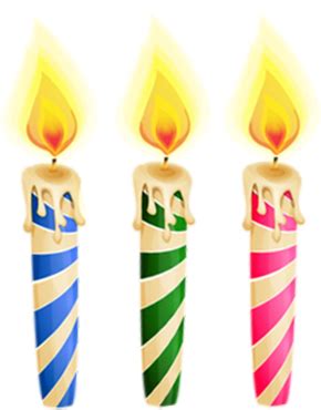 Bougies D Anniversaire Birthday Candles Png