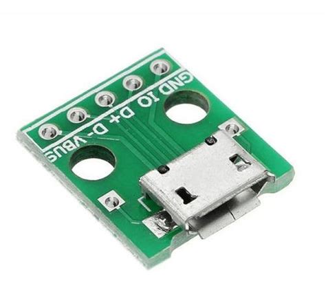 Adaptador Micro Usb A Dip Pin Conector Hembra Tipo B Pcb En Colombia