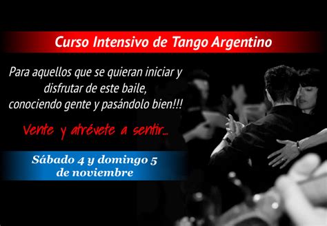 Curso Intensivo De Tango Argentino Iniciación 4 Y 5 De Noviembre