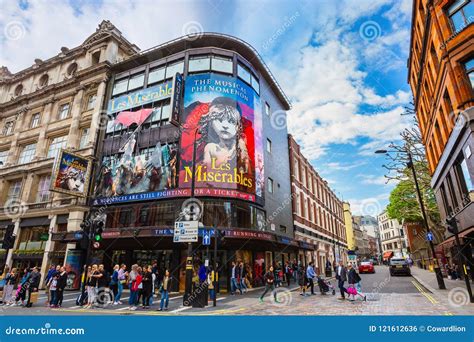 Queen`s Theatre In Shaftesbury Ave London Uk Editorial Photo Image