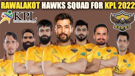 Kashmir Premier League All Teams Full Squad Kpl Rawalakot