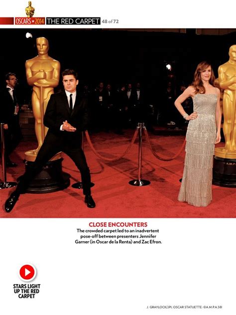 Zac On The Oscars Red Carpet On March People Magazine Scan