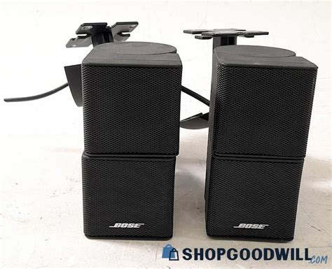 Pair Of Bose Double Cube Jewel Speakers Black Shopgoodwill