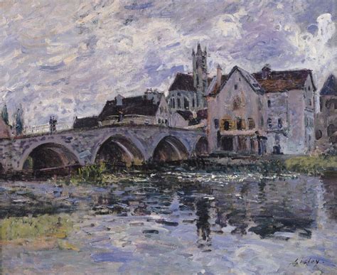 Brücke von Moret sur Loing 1887 von Alfred Sisley