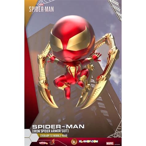 Hot Toys Marvel S Spider Man COSB Spider Man Iron Spider Armor Suit Cosbaby S Bobble