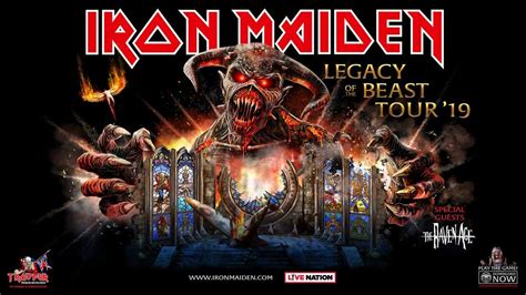 Iron Maiden Legacy Of The Beast Tour 2019 W The Raven Age Metal