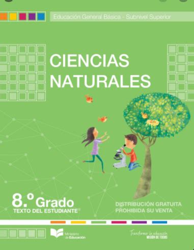 Libro De Texto De Ciencias Naturales 8 Octavo 2021 Ministerio