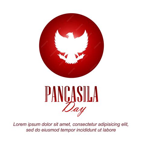 Premium Vector | Pancasila day with a simple white background design ...