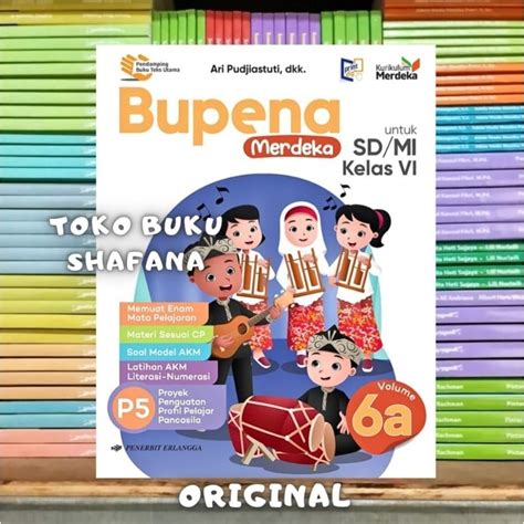 Jual Buku Bupena Volume 6A 6B SD MI Kelas 6 Erlangga Kurikulum Merdeka