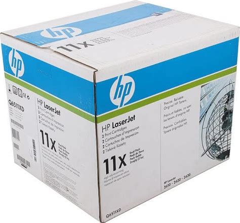 Купить Картридж Hp Q6511xd 11x оригинальный для принтера Hp Laserjet 2400 2410 2420 2420d