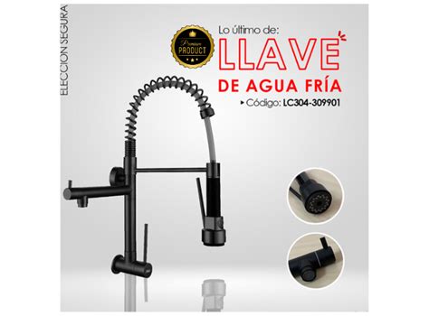 Ripley LLAVE DE GANSO CON RESORTE DE LUJO PARA COCINA EN NEGRO