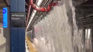 NYC Subways Gush Like Geysers After Record Flooding - Videos from The ...