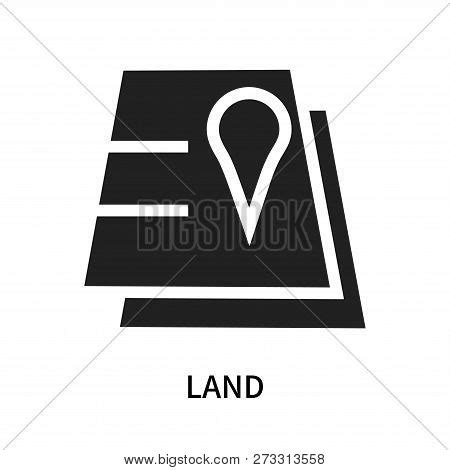 Land Icon Isolated On Vector & Photo (Free Trial) | Bigstock