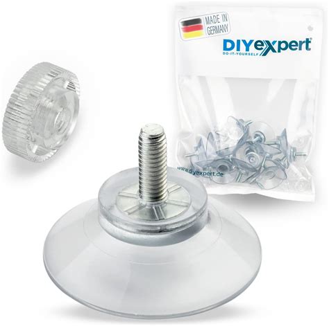 DIYexpert 20 x ventouses Ø 30 mm avec Filetage M4x10mm avec écrous