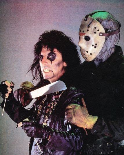 Alice Cooper And Jason Voorhees Promo Shot For Friday The 13th Part Vi