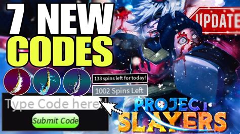 New Roblox Project Slayers Codes August Project Slayers Codes