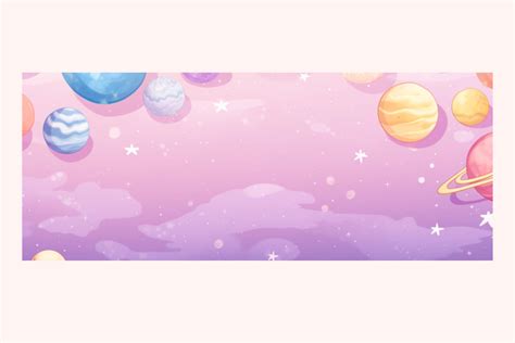 Twitch Banner Twitch Background Kawaii Cute Planets Twitch Background ...