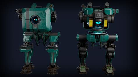 Sci Fi Robot B Small D Turbosquid