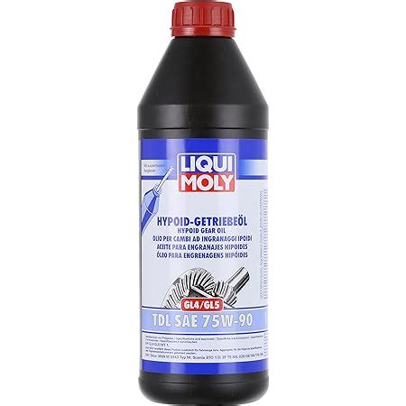 Liqui Moly 1414 Fully Synthetic Gear Oil (Gl 5) Sae 75W-90 1L - Black ...