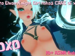 18 ASMR VR RP Hot Elven Girl Heals You Up With Her Tongue LEWD Ear Licks Kissing Moaning
