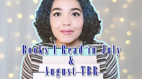 Books I Read In July August Tbr Books With Katiellen Youtube