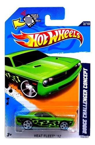 Hot Wheels Dodge Challenger Concept Heat Fleet V MercadoLivre