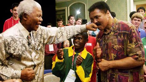 Nelson Mandela In Sport Pictures Of The Sport Stars The Former South