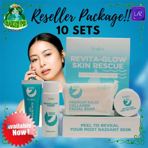 RESELLER PACKAGE 10SETS OF Original HerSkin Revita Glow Skin Rescue Set