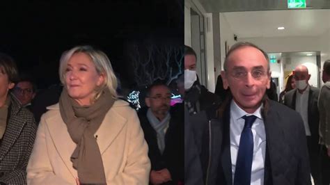 Présidentielle Marine Le Pen Passe à Loffensive Face à Eric Zemmour