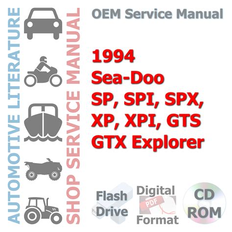 Sea Doo Sp Spi Spx Xp Xpi Gts Gtx Explorer Shop Repair Manual