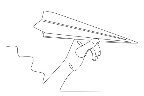 paper airplane concept  vector art  vecteezy