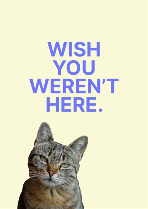 Wish you weren't here | Ermutigungskarten & Sprüche 🙏💌📬 | Echte ...