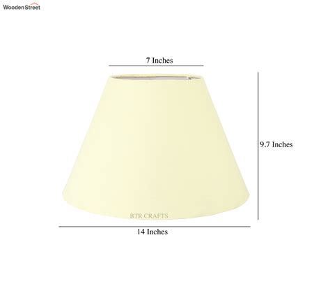 Buy Metz Conical Lampshade For Table Lamp 14 Inches Yellow At 22 OFF