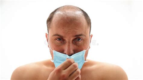 Man Naked In A Medical Mask Stock Video Video Of Injection Naked 173952663